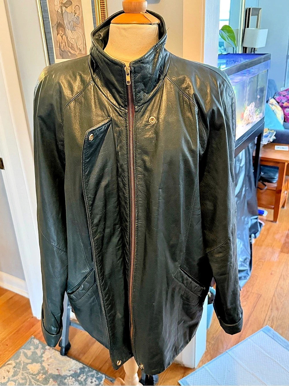 Jackaline Farrer GREEN 100% Leather Jacket